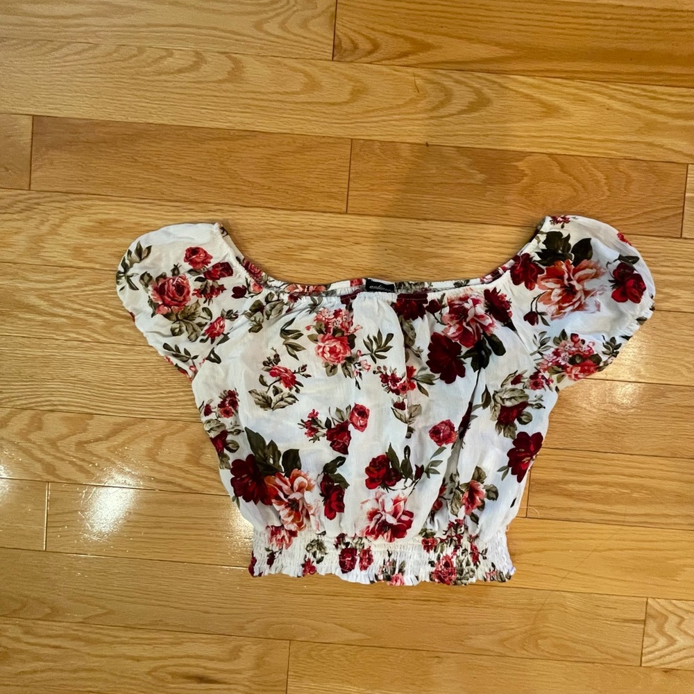 Flower Print Crop top